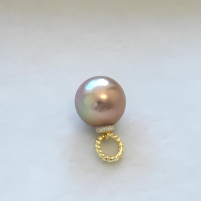 Rainbow natural pearl pendant