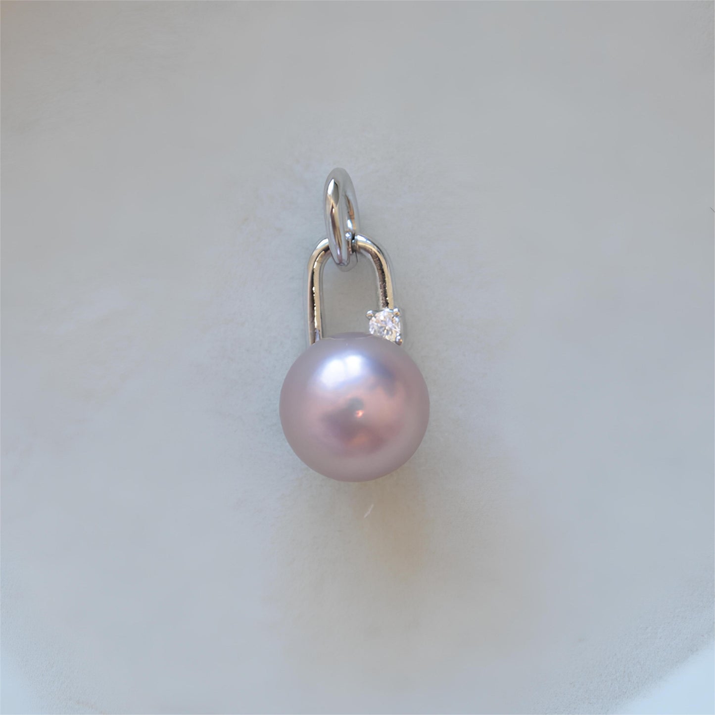 Geometric Pearl Pendant