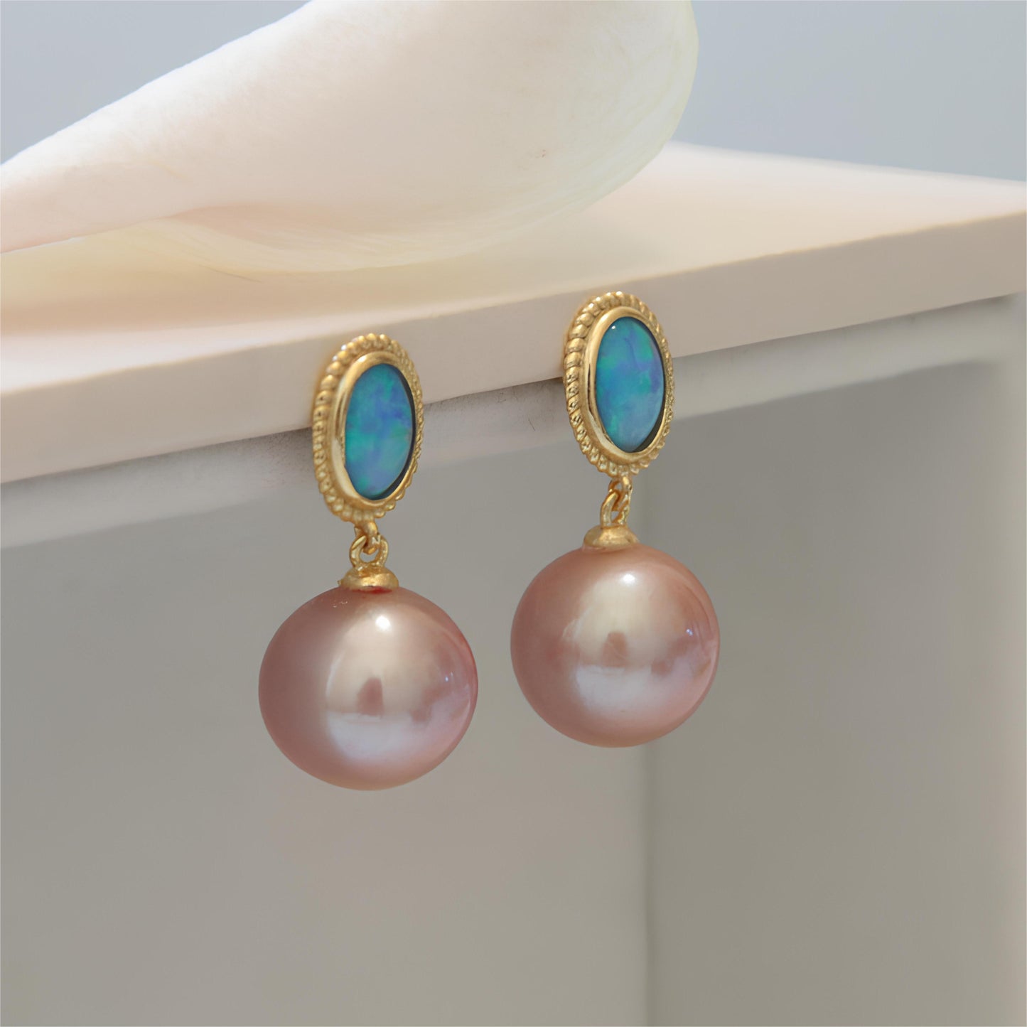 Opal Pearl Earrings