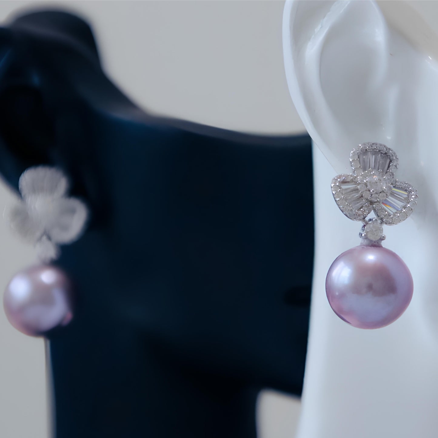 Lucky Clover Pearl Earrings