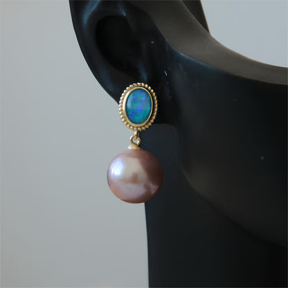 Opal Pearl Earrings