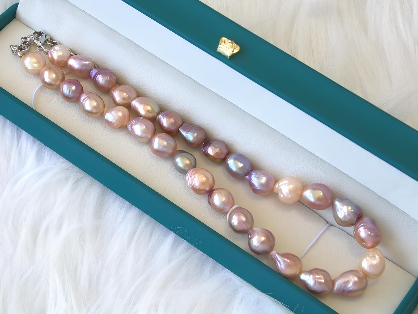 Ruffled Baroque Pearls Necklace