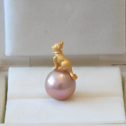 Cat Pearl pendant