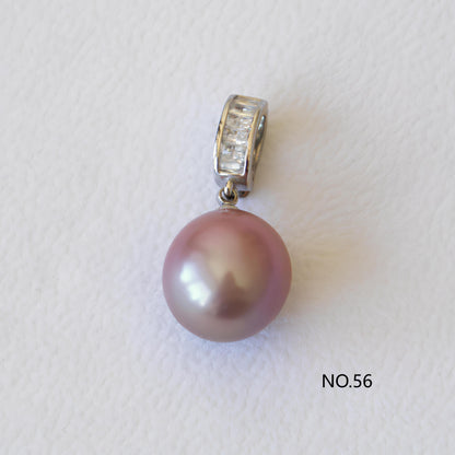 Square Diamond Natural Pearl Easy-clip