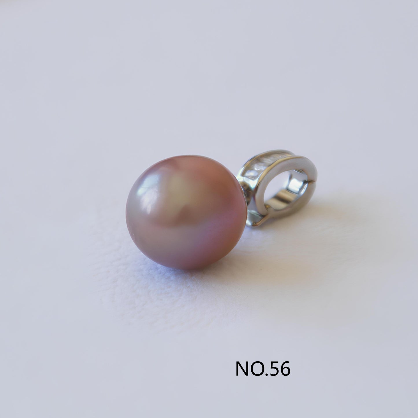 Square Diamond Natural Pearl Easy-clip