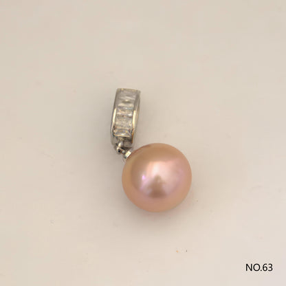 Square Diamond Natural Pearl Easy-clip