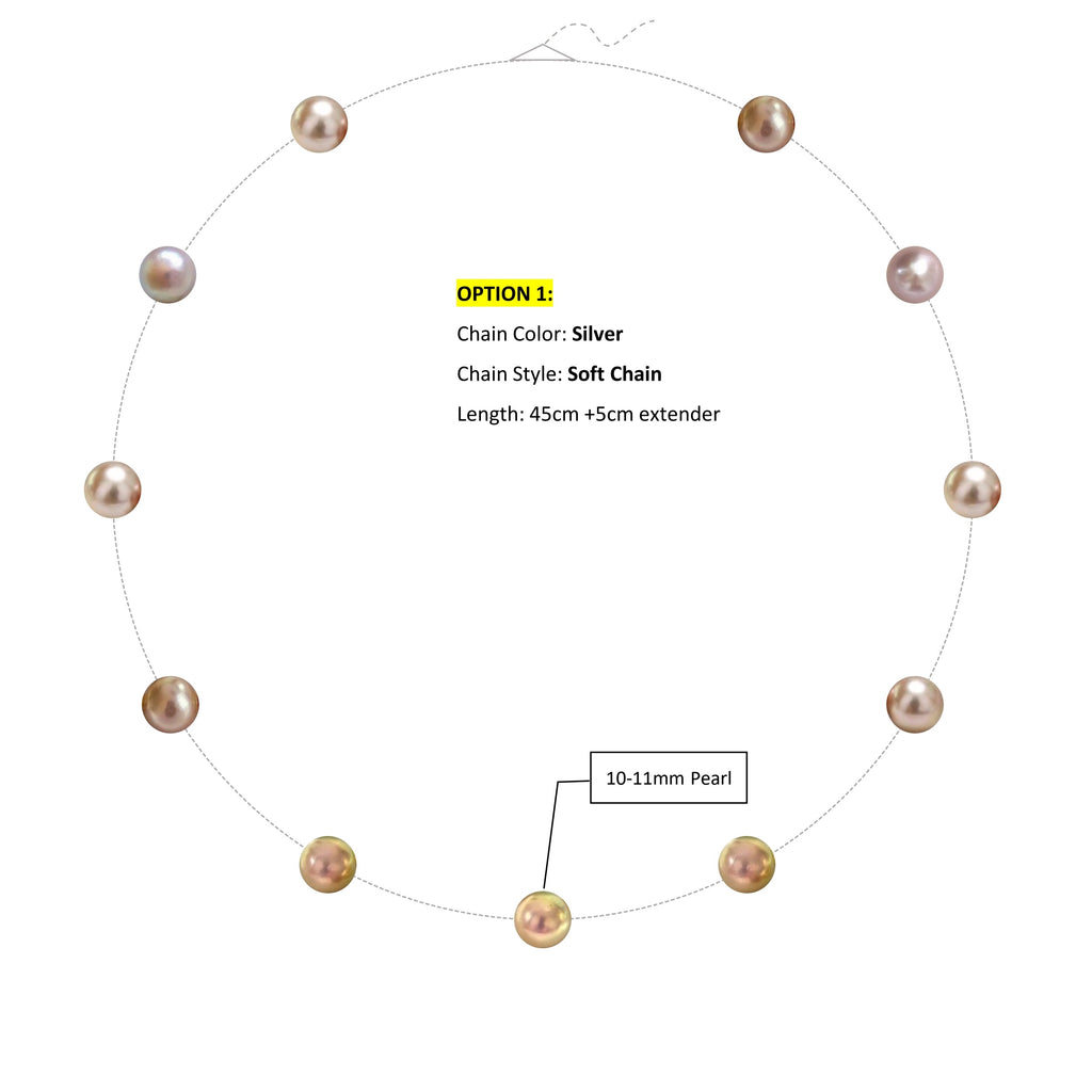 Scattered Colorful Pearl Necklace | Choose Your Pearls