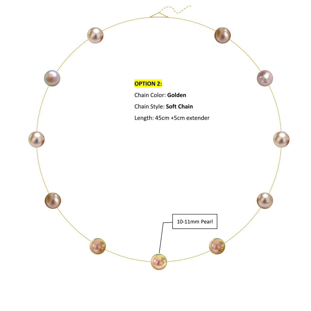 Scattered Colorful Pearl Necklace | Choose Your Pearls