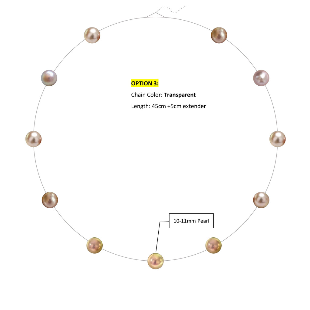 Scattered Colorful Pearl Necklace | Choose Your Pearls