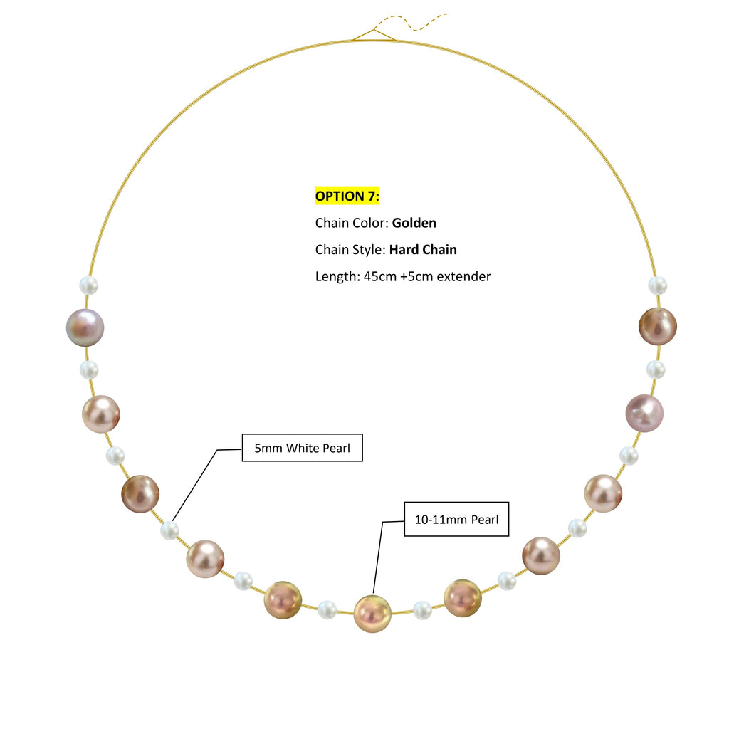 Scattered Colorful Pearl Necklace | Choose Your Pearls