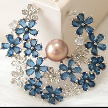 Blue Flower Brooch - Tricky Lucky