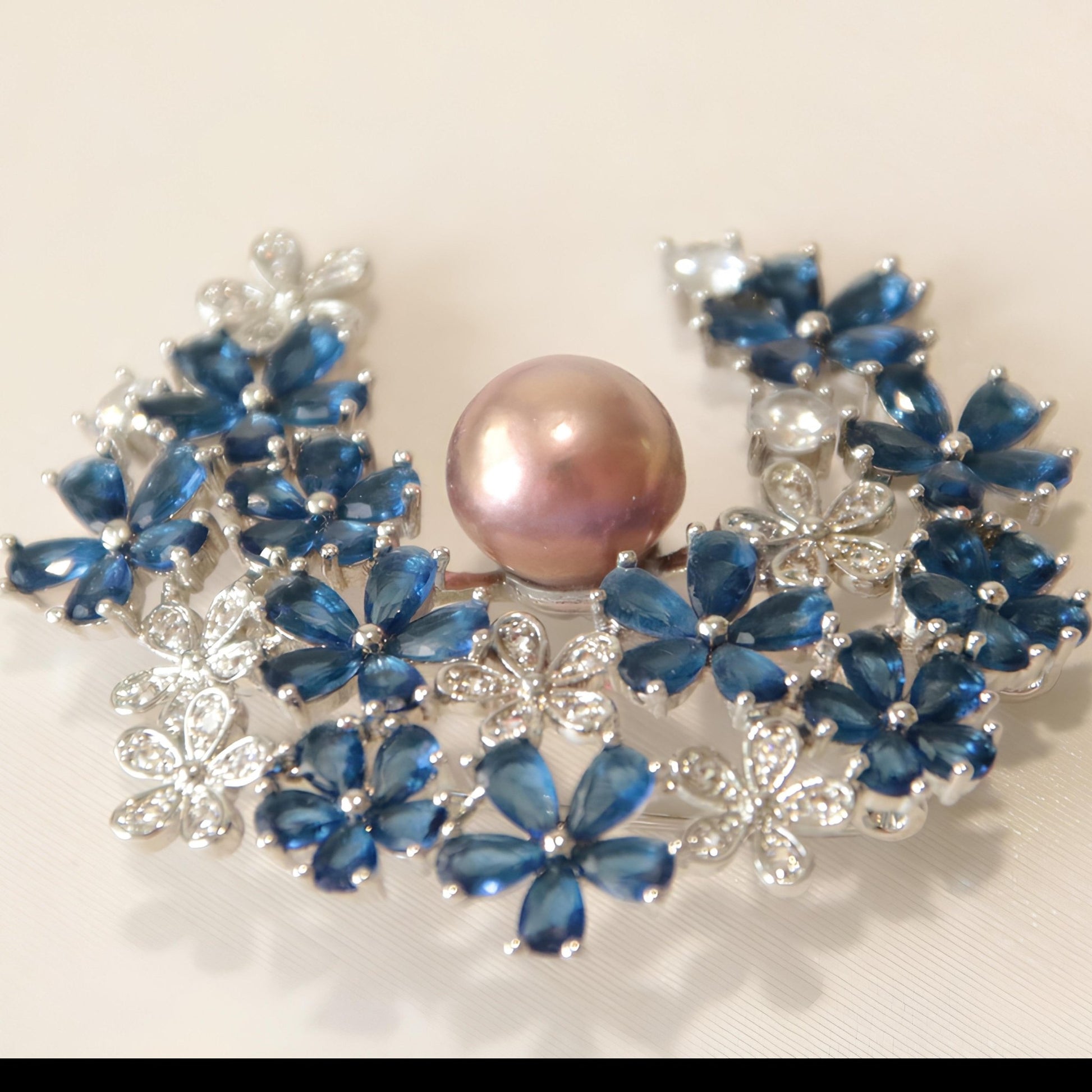 Blue Flower Brooch - Tricky Lucky