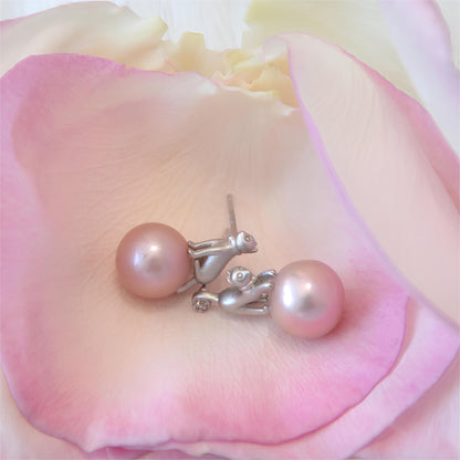 Buccellati Style Cat Pearl Earrings - Tricky Lucky