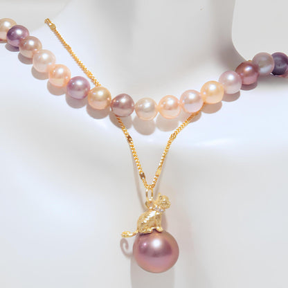 Cat Pearl Pendant - Tricky Lucky