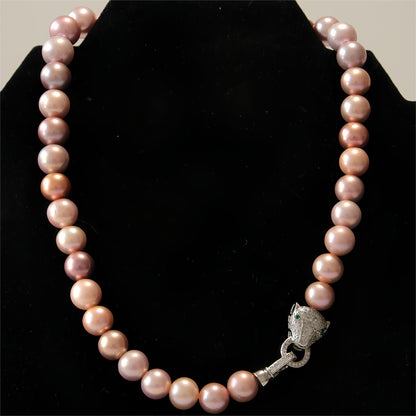 Cheetah Mixed Colour Pearl Necklace - Tricky Lucky