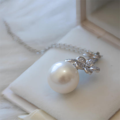 Cherry Flower White Pearl Pendant - Tricky Lucky