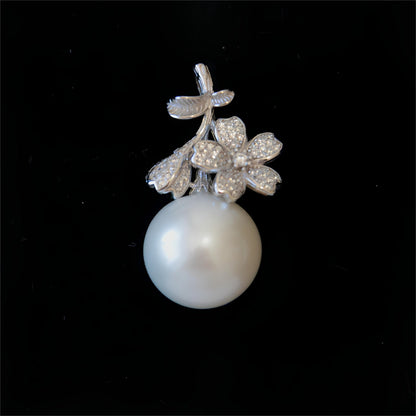 Cherry Flower White Pearl Pendant - Tricky Lucky