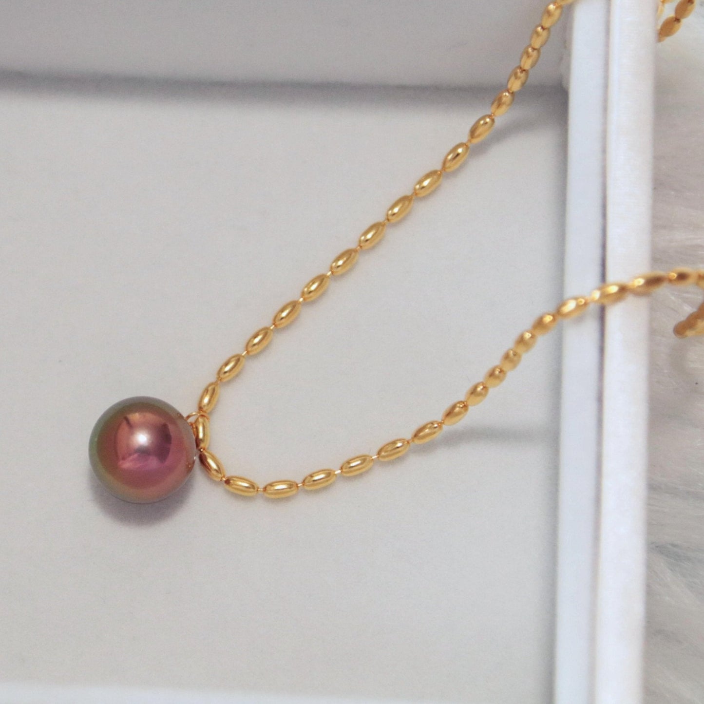 Colorful Simple Pearl Necklace - Tricky Lucky