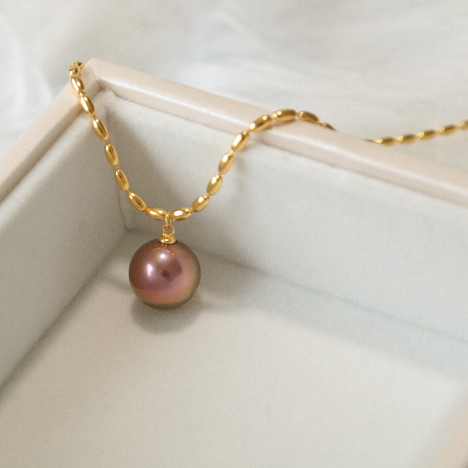 Colorful Simple Pearl Necklace - Tricky Lucky