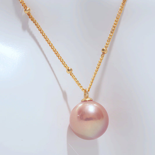 Delicate Gold - green Pearl Necklace - Tricky Lucky