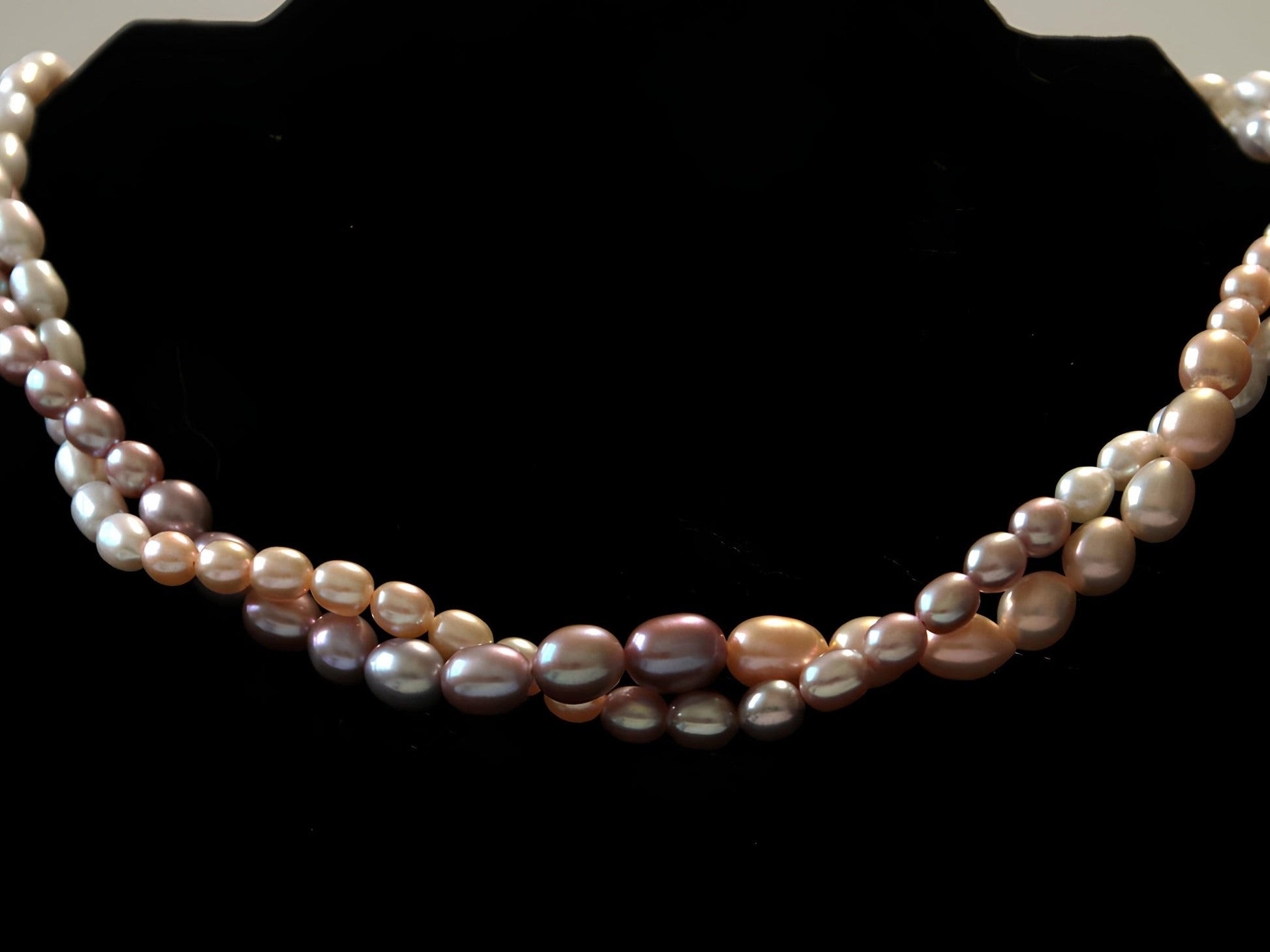 Double Layer Coloured Pearl Necklace - Tricky Lucky