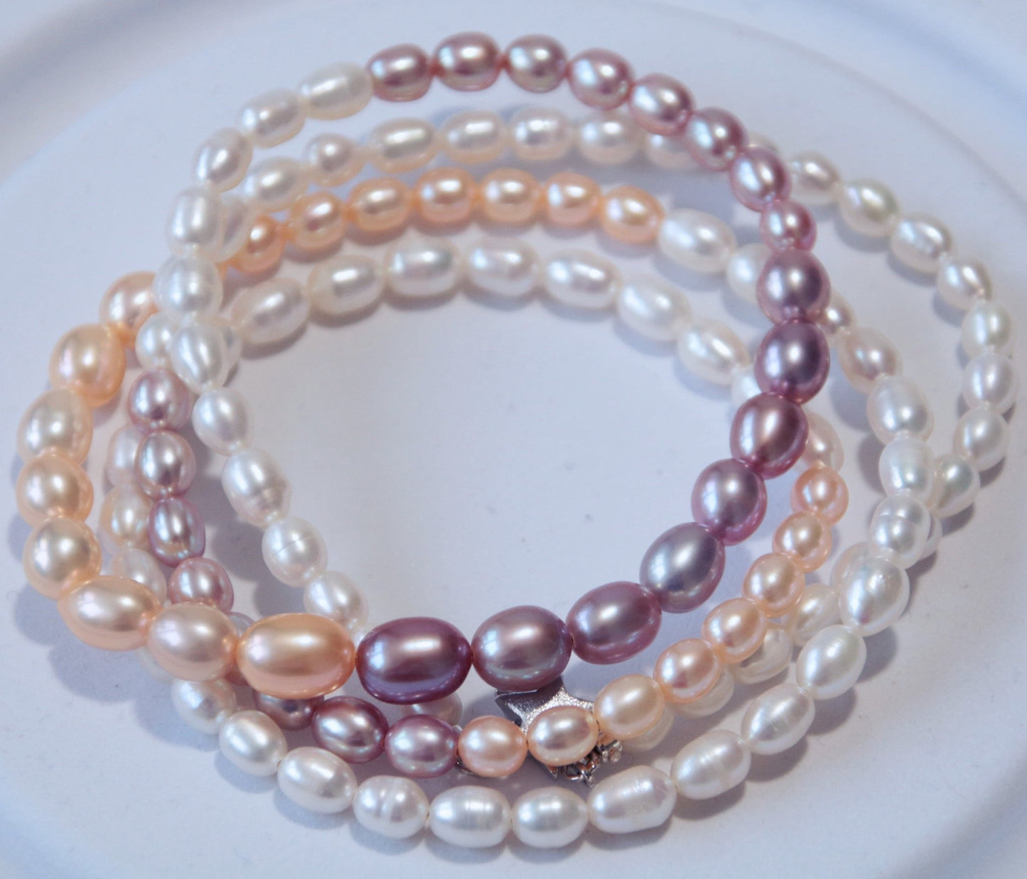 Double Layer Coloured Pearl Necklace - Tricky Lucky