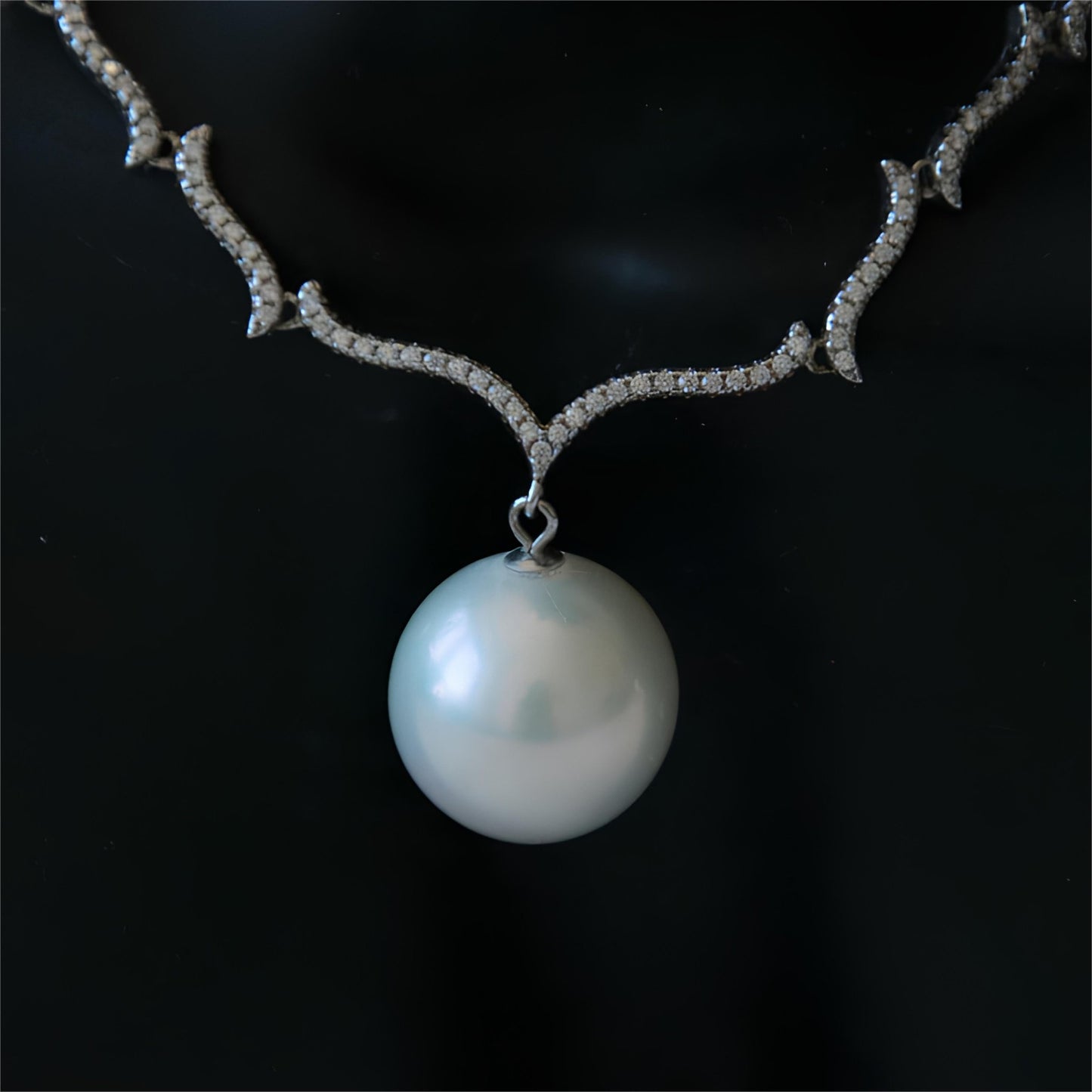 Elegent White Pearl Necklace - Tricky Lucky