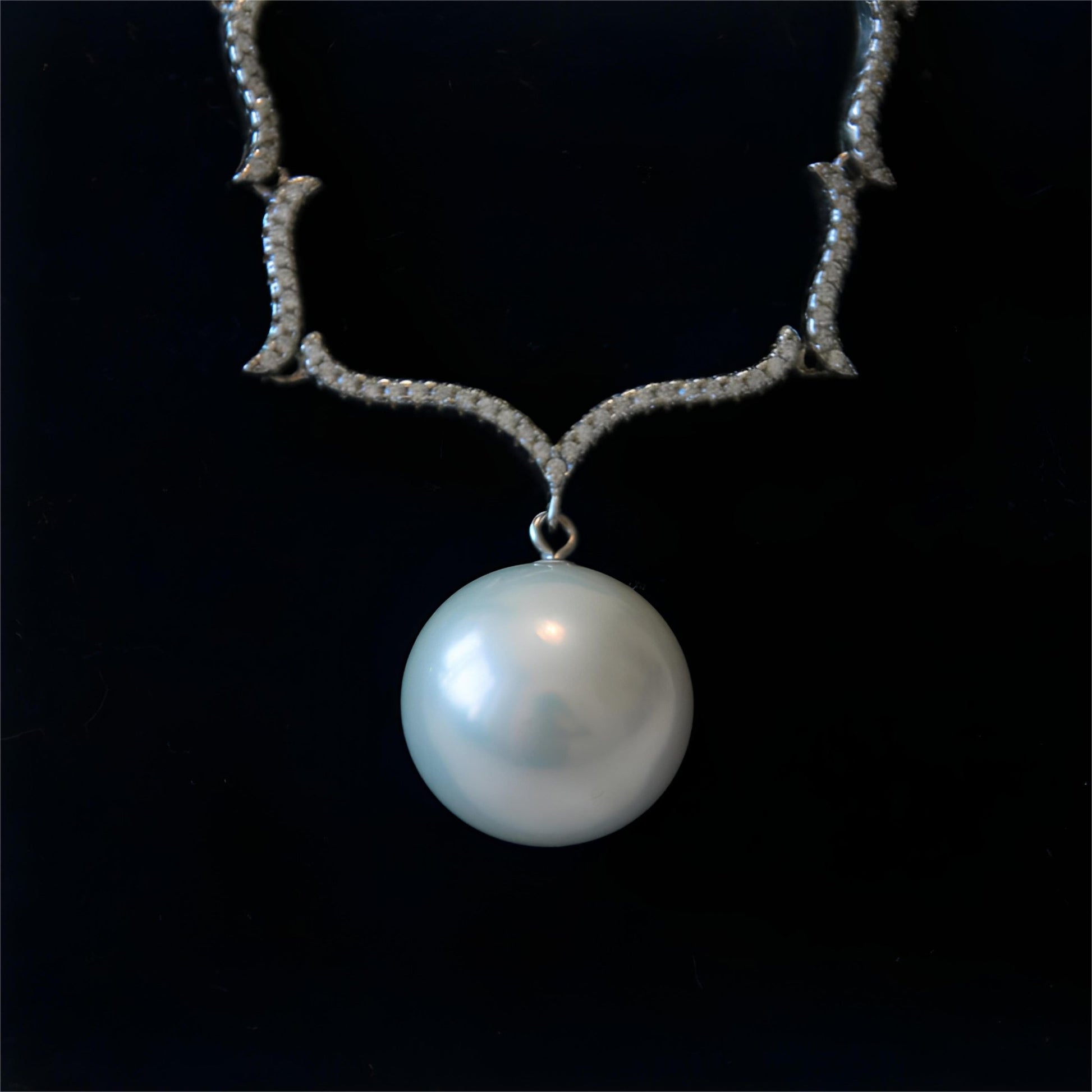 Elegent White Pearl Necklace - Tricky Lucky