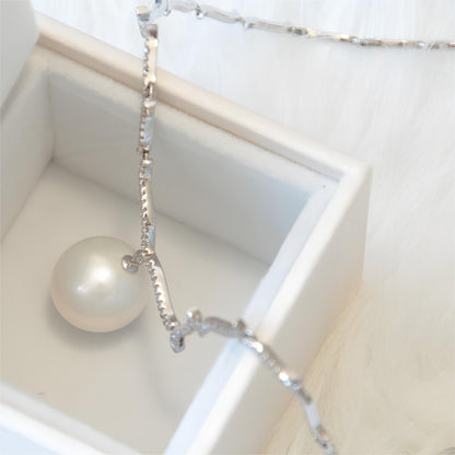 Elegent White Pearl Necklace - Tricky Lucky