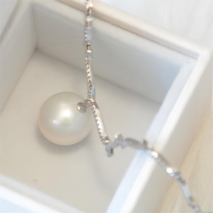 Elegent White Pearl Necklace - Tricky Lucky