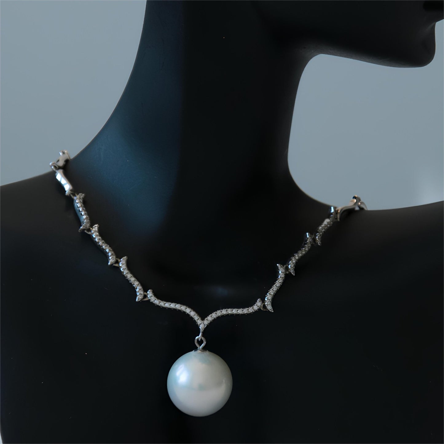 Elegent White Pearl Necklace - Tricky Lucky