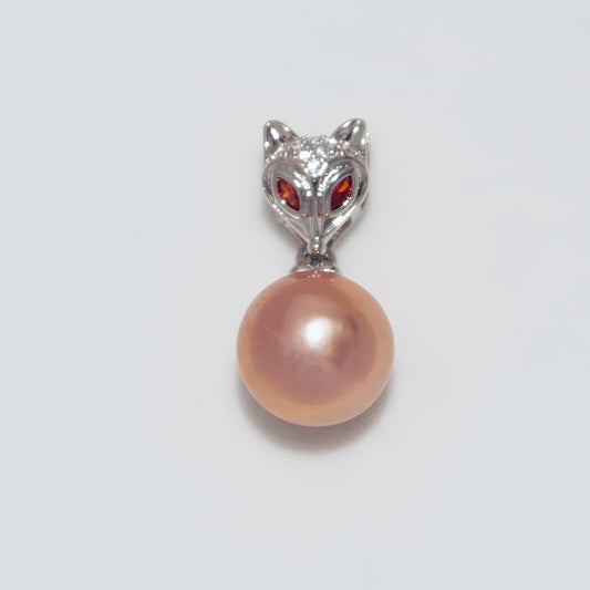 Fox natural pearl pendant - Tricky Lucky