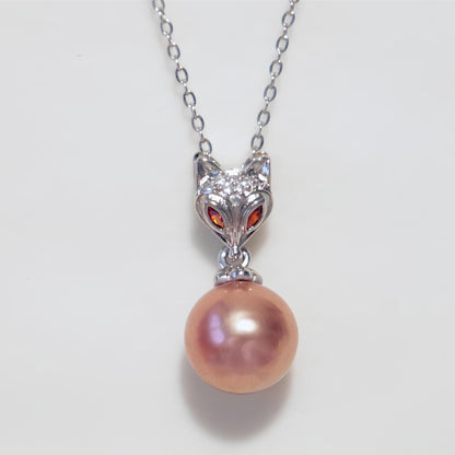 Fox natural pearl pendant - Tricky Lucky