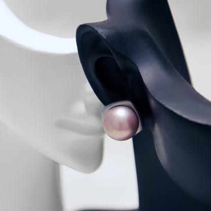 Frosted Stud Pearl Earrings - Tricky Lucky