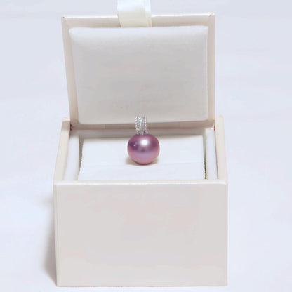 Fuchsia pearl pendant - Tricky Lucky