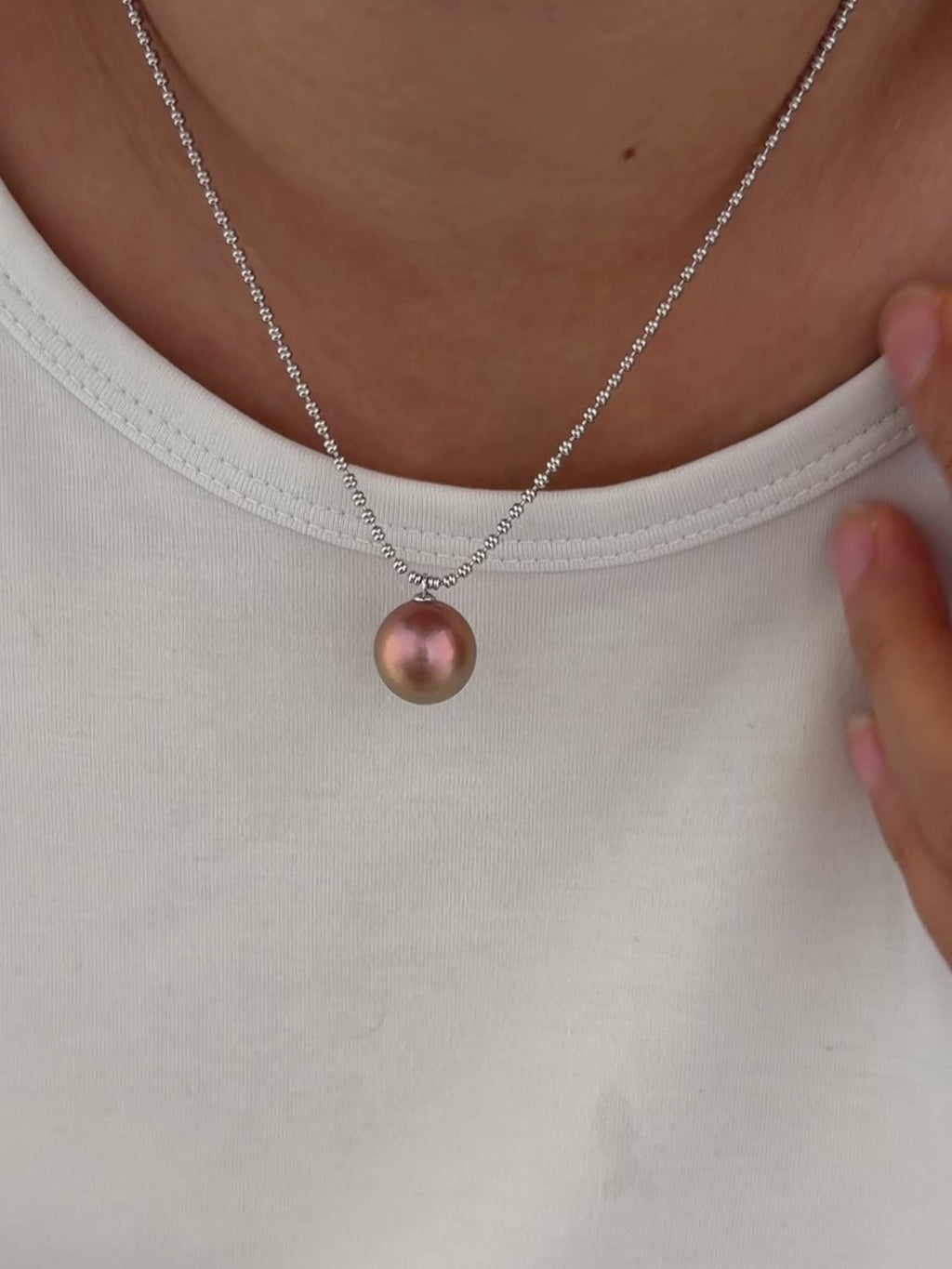 14.5mm Flaming Sun Multicolor Pearl Necklace - Unisex Jewelry