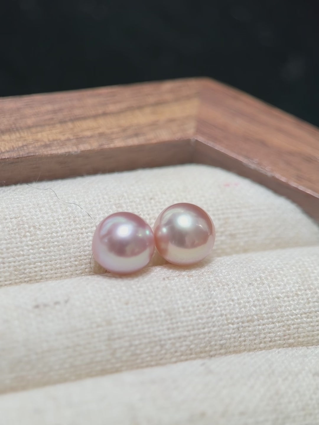 Minimalist Light Purple 8mm Freshwater Pearl Stud Earrings